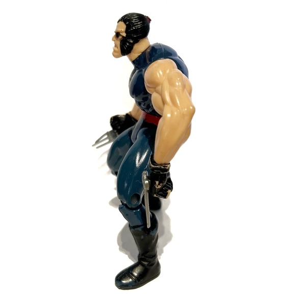 Vintage 1996 Marvel Wolverine X-Men Posable Action Figure Eye Patch Toy Brigade - Picture 2 of 16
